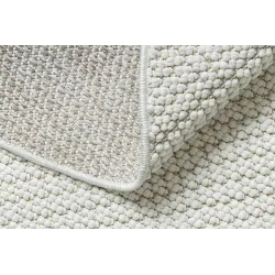 Teppich CASABLANCA LOOP rund weiß Schlinge, weich