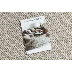 Teppich CASABLANCA LOOP rund beige Schlingflor, weich