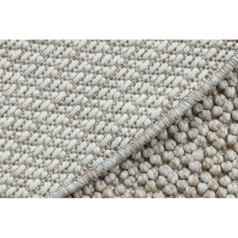 Teppich CASABLANCA LOOP rund beige Schlingflor, weich