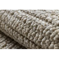 Teppich CASABLANCA LOOP rund beige Schlingflor, weich