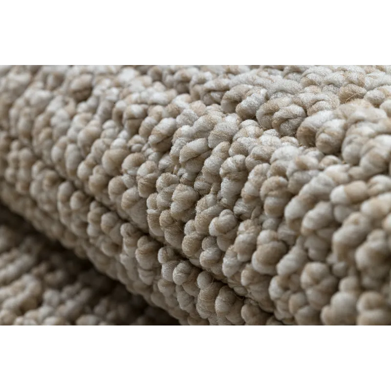 Teppich CASABLANCA LOOP rund beige Schlingflor, weich