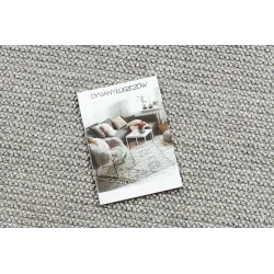 Teppich CASABLANCA LOOP rund hellgrau Schlingflor, weich