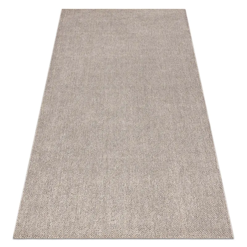 Brauner Polypropylen Teppich 80x150 cm, modernes Design, ideal für das Wohnzimmer