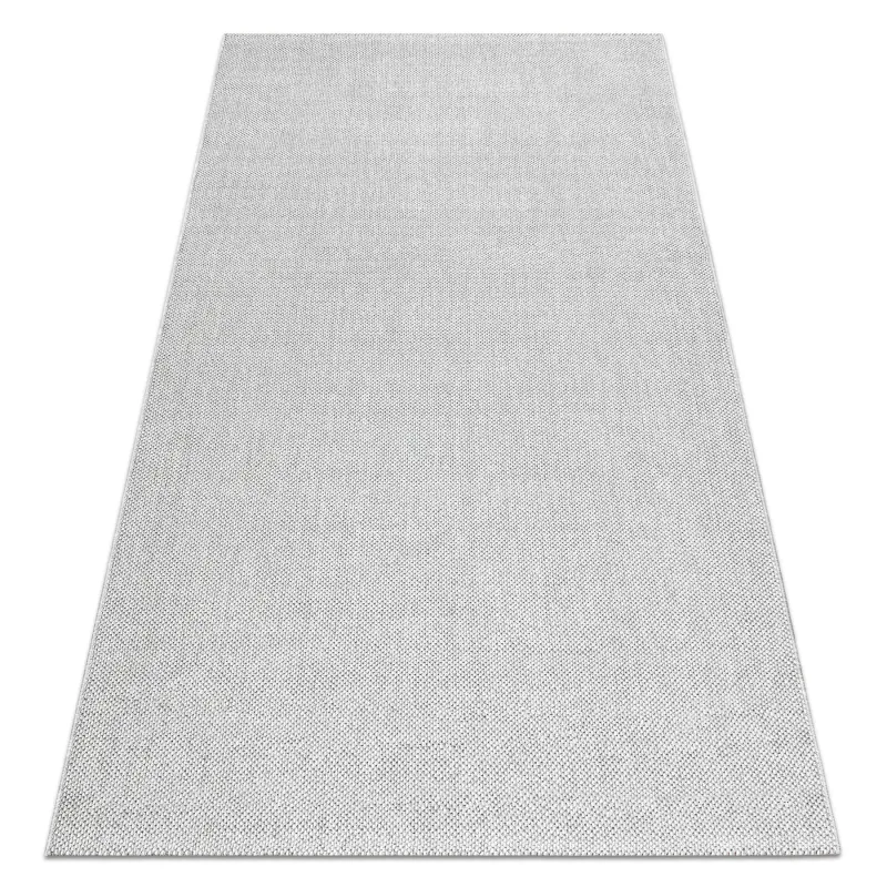 Silberner Teppich aus Polypropylen 80x150 cm, modernes Design für jedes Zimmer
