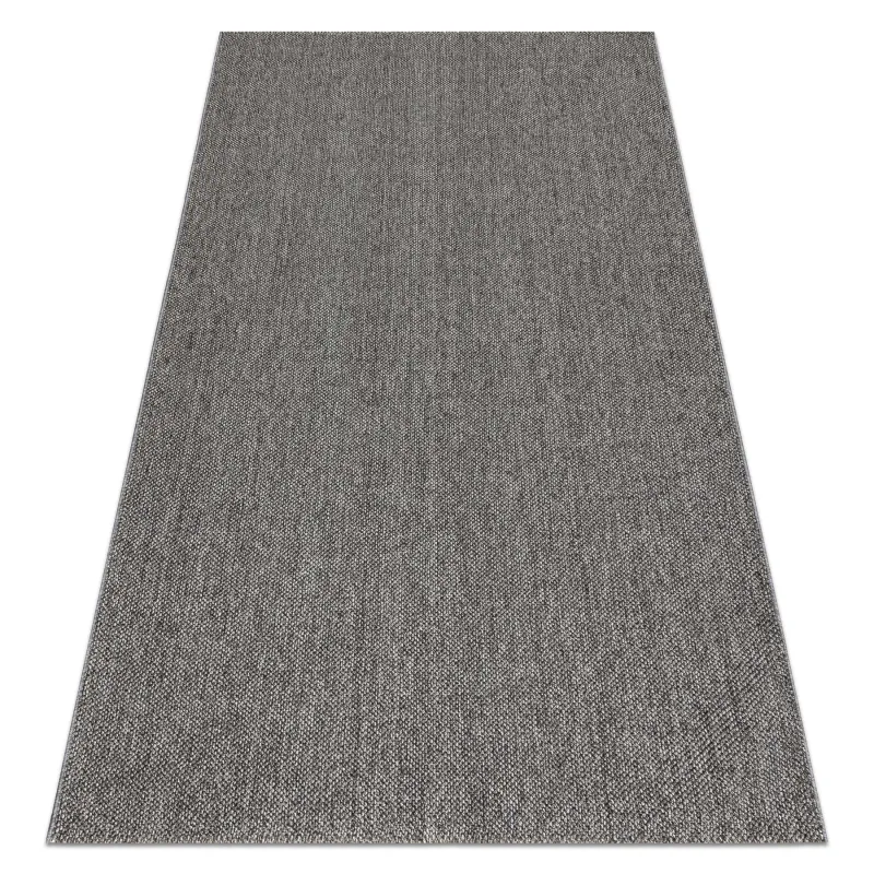 Grauer Polypropylen Teppich 80x150 cm für moderne Räume