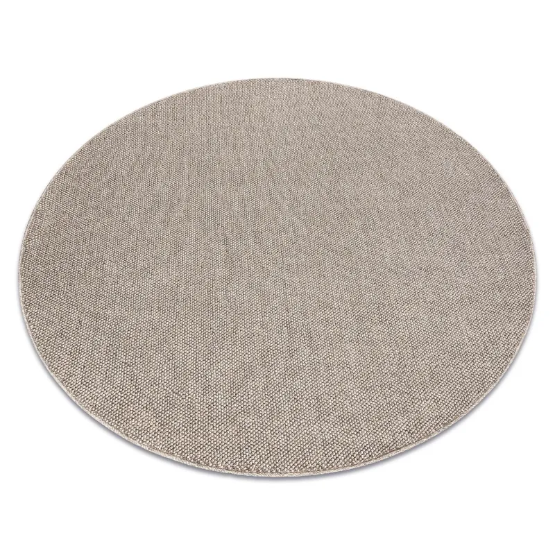 Brauner runder Polypropylen Teppich 80 cm für moderne Räume