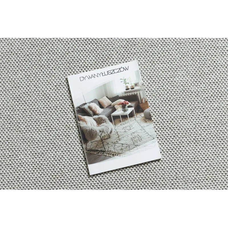 Silberner Polypropylen Rechteck Teppich – Ansicht 2