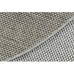 Silberner Polypropylen Rechteck Teppich – Ansicht 3