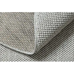 Silberner Polypropylen Rechteck Teppich – Ansicht 4
