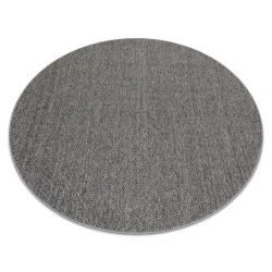 Teppich CASABLANCA LOOM rund grau Schlinge, weich, In- & Outdoor