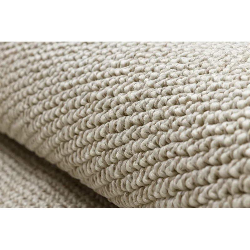 Creme Polypropylen Rechteck Teppich – Ansicht 5