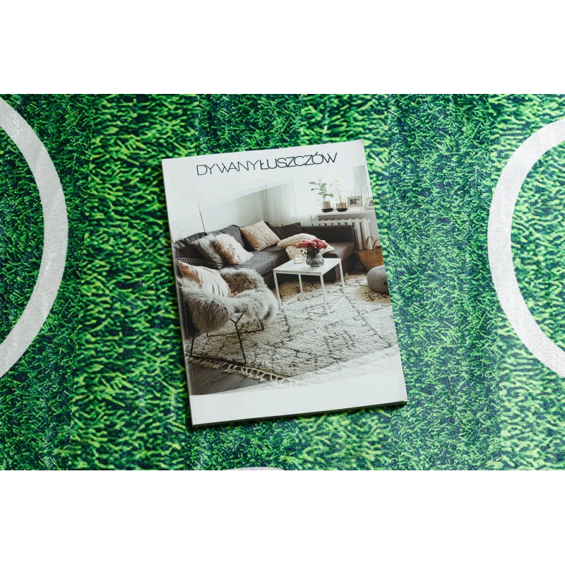 Grüner BAMBINO 51760 Teppich, für Kinder, mit Fußballfeld-Design