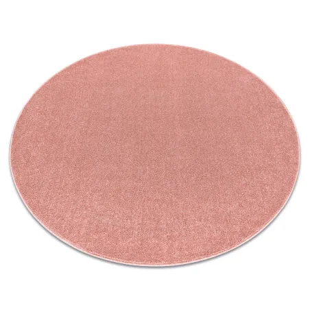 Teppich ETON PLUS Kreis Puderrose Einfarbig, einfarbig, glatt