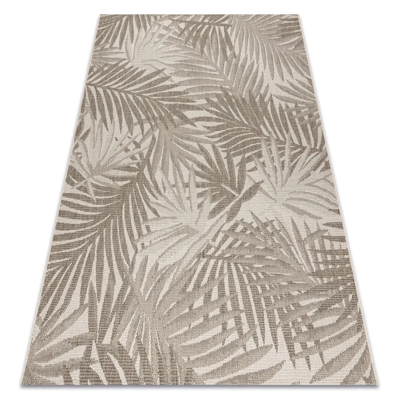 Sizal Teppich FLOORLUX 20504 in champagner und dunkelgrau, aus natürlichem Material