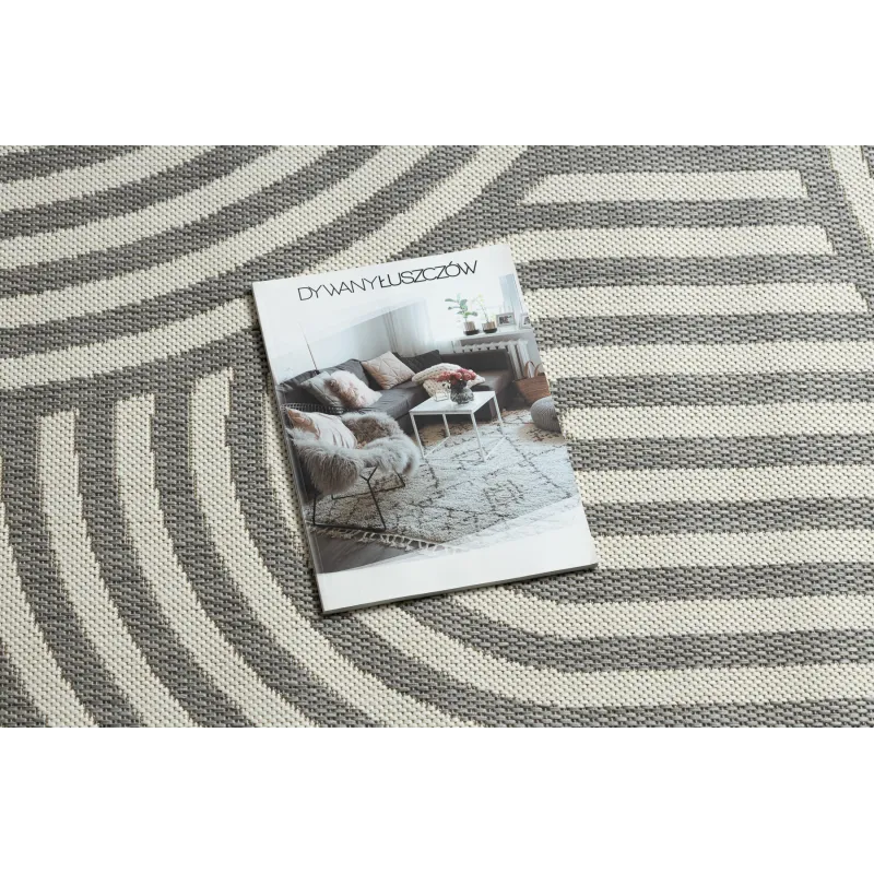 Gestreifter Teppich, ideal für Wohnzimmer oder Schlafzimmer