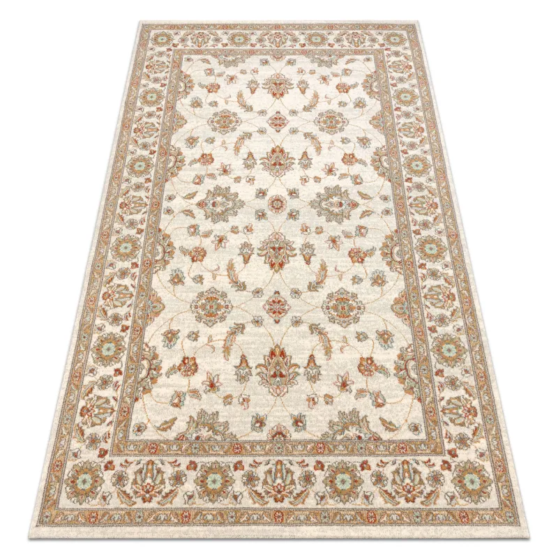 Teppich SOHO 477.15.LA102 Wollmischung OSTA - Ornament, Rahmen natürlich beige
