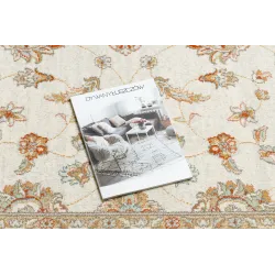 Teppich SOHO 477.15.LA102 Wollmischung OSTA - Ornament, Rahmen natürlich beige