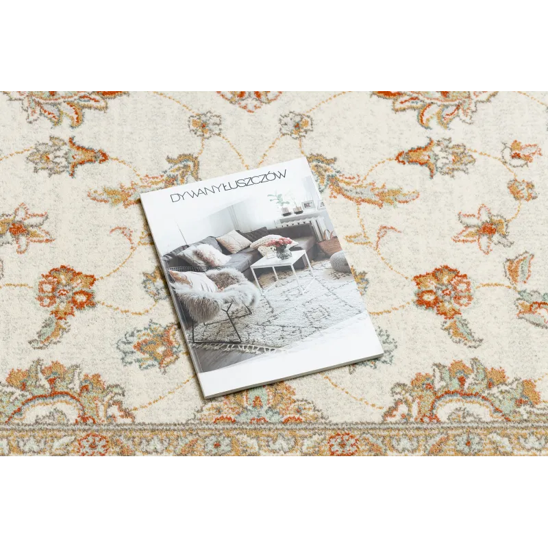 Teppich SOHO 477.15.LA102 Wollmischung OSTA - Ornament, Rahmen natürlich beige