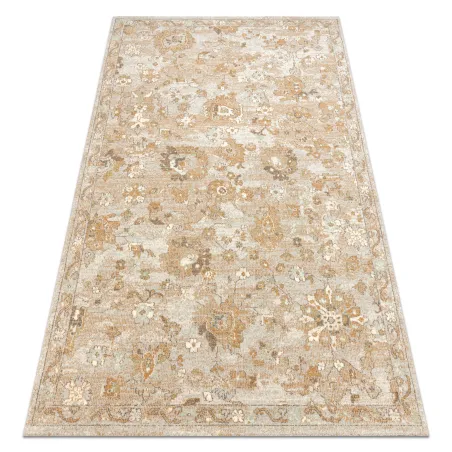 Teppich SOHO 477.22.LA115 Wollmischung OSTA - Ornament, Blüten natürliches Beige / Terrakotta