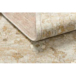 Teppich SOHO 477.22.LA115 Wollmischung OSTA - Ornament, Blüten natürliches Beige / Terrakotta