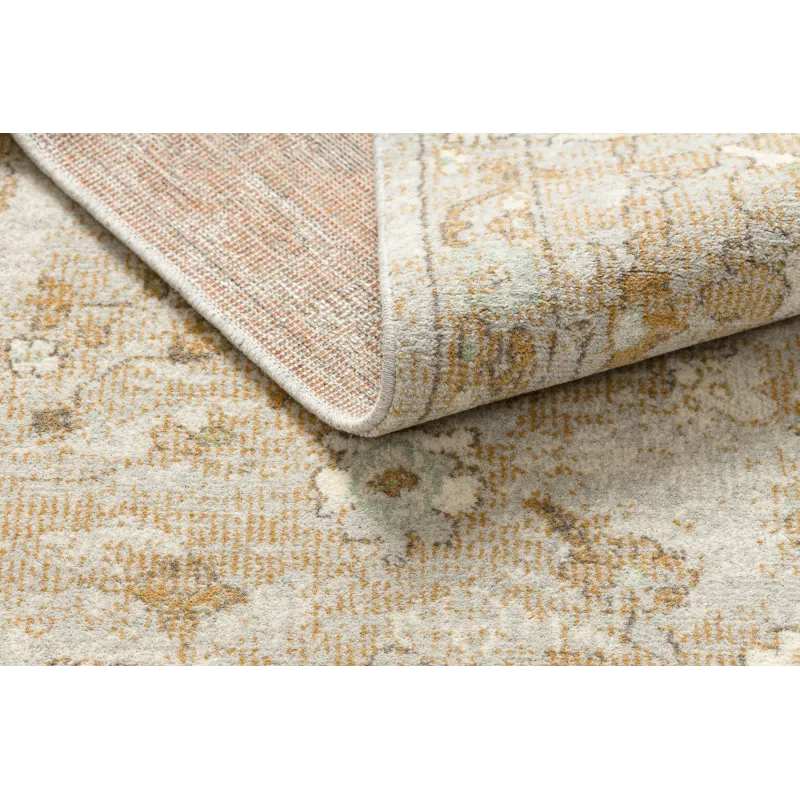 Teppich SOHO 477.22.LA115 Wollmischung OSTA - Ornament, Blüten natürliches Beige / Terrakotta