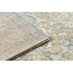 Teppich SOHO 477.01.LA113 Wollmischung OSTA - Ornament, Rosette natürliches Grün / Beige