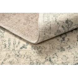 Teppich ABBY 486.25.LA110 Wollmischung OSTA - Ornament, Rahmen klassisch beige / grün