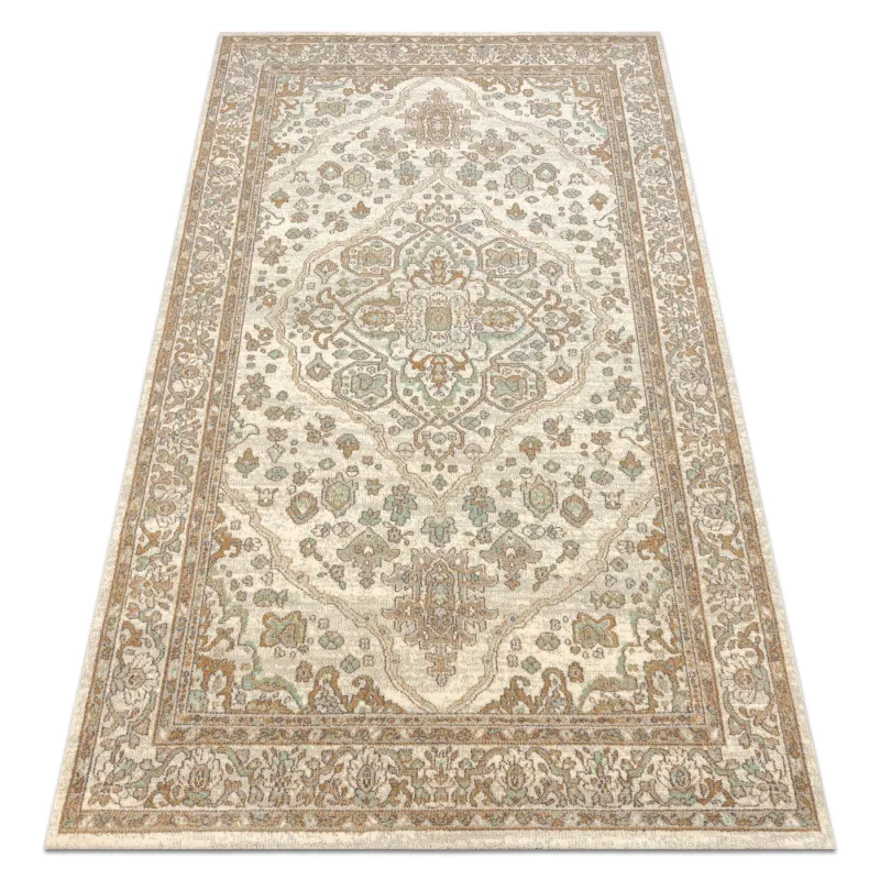 Teppich SOHO 477.01.LA100 Wollmischung OSTA - Ornament, Rosette beige