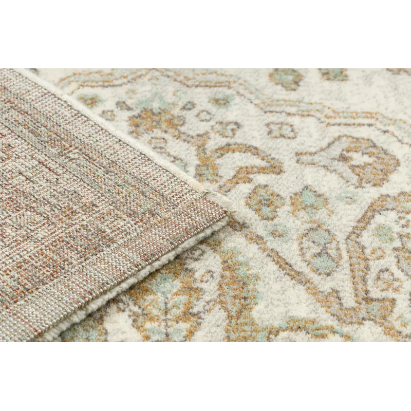 Teppich SOHO 477.01.LA100 Wollmischung OSTA - Ornament, Rosette beige