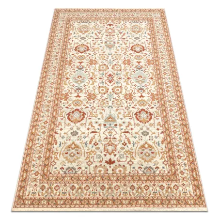 Teppich SOHO 477.26.LA100 Wollmischung OSTA - Ornament, Rahmen Natur Beige / Terrakotta