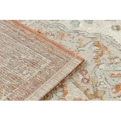 Teppich SOHO 477.01.LA112 Wollwebteppich OSTA - Ornament, Rosette natur terrakotta / beige
