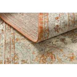 Teppich SOHO 477.01.LA112 Wollwebteppich OSTA - Ornament, Rosette natur terrakotta / beige