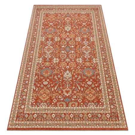 Teppich SOHO 477.26.LA300 Wollé OSTA - Ornament, Rahmen natur Terrakotta / Beige