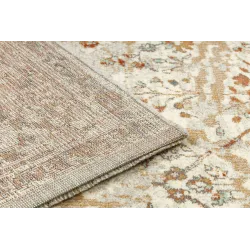 Teppich SOHO 477.04.LA110 Wolle OSTA - Blumen, Rahmen natur Beige / Terrakotta