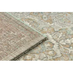 Teppich SOHO 477.01.LA402 Wollmischung OSTA - Ornament, Rosette natürlich Grün / Beige