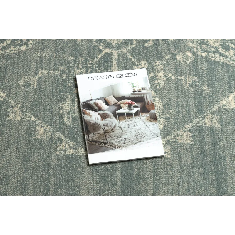 Teppich ABBY 486.10.LA500 Wollmischung OSTA - Ornament, Rahmen klassisch Blau / Beige