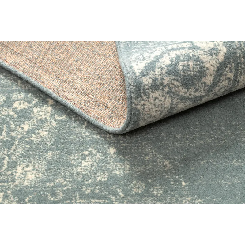 Teppich ABBY 486.24.LA500 Wollmischung OSTA - Ornament, Rahmen klassisch Blau / Beige