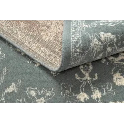 Teppich ABBY 486.25.LA500 Wolle OSTA - Ornament, Rahmen klassisch blau / beige