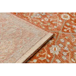 Teppich SOHO 477.27.LA300 Wollmischung OSTA - Rauten, Rahmen geometrisch natur terrakotta / beige