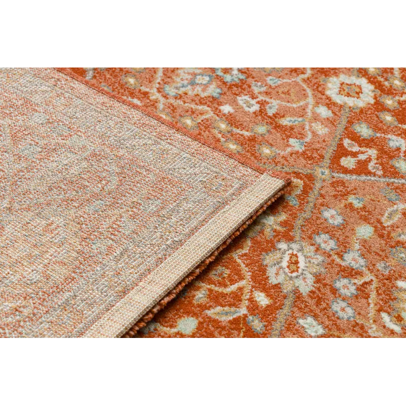 Teppich SOHO 477.27.LA300 Wollmischung OSTA - Rauten, Rahmen geometrisch natur terrakotta / beige