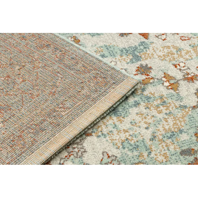 Teppich SOHO 477.04.LA400 Wollmischung OSTA - Ornament, Rahmen natur grün / beige