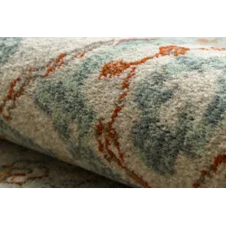 Teppich SOHO 477.04.LA400 Wollmischung OSTA - Ornament, Rahmen natur grün / beige