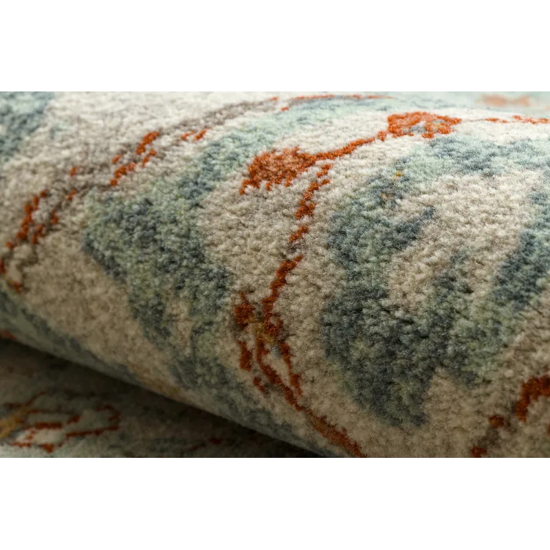 Teppich SOHO 477.04.LA400 Wollmischung OSTA - Ornament, Rahmen natur grün / beige