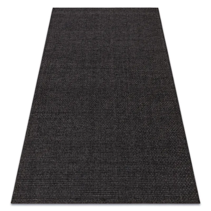 Sisal Teppich TIMO 6272 in Schwarz, perfekt für den Außenbereich geeignet