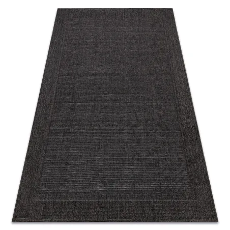 Schwarzer SISAL Teppich TIMO 5000 für den Außenbereich, robust und stilvoll