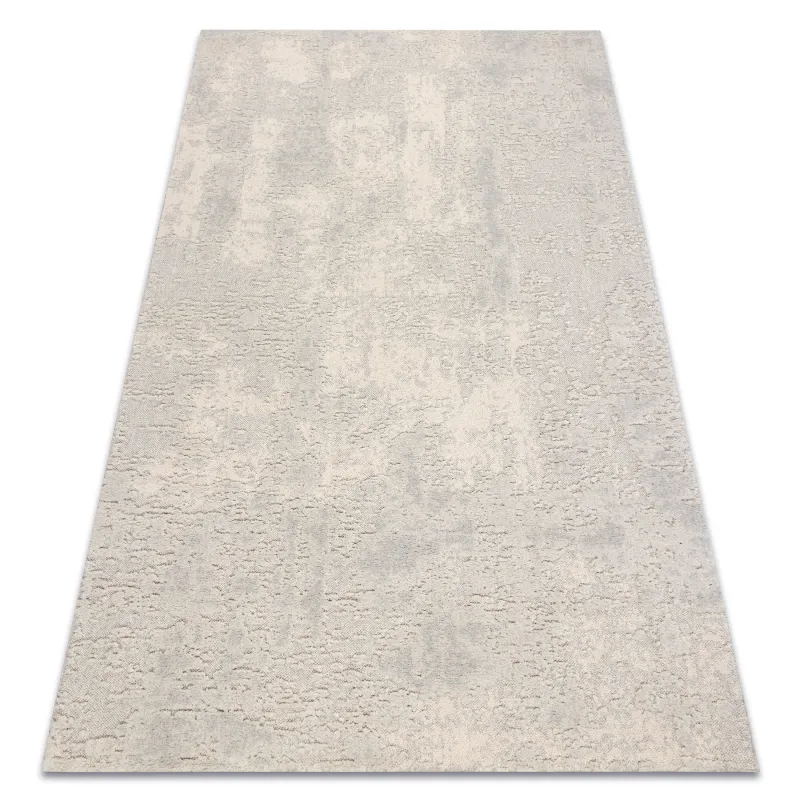 Teppich FLUX 461.2.AE120 Wollmischung OSTA - Abstraktion, strukturell, Loftstil Creme / Grau