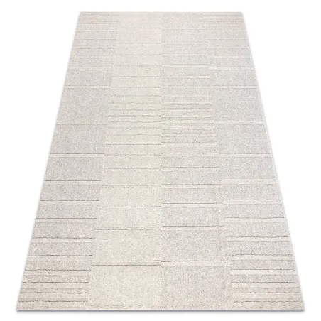Teppich FLUX 461.3.AE121 Wollmischung OSTA - Geometrisch, strukturell, Loftstil Beige / Grau