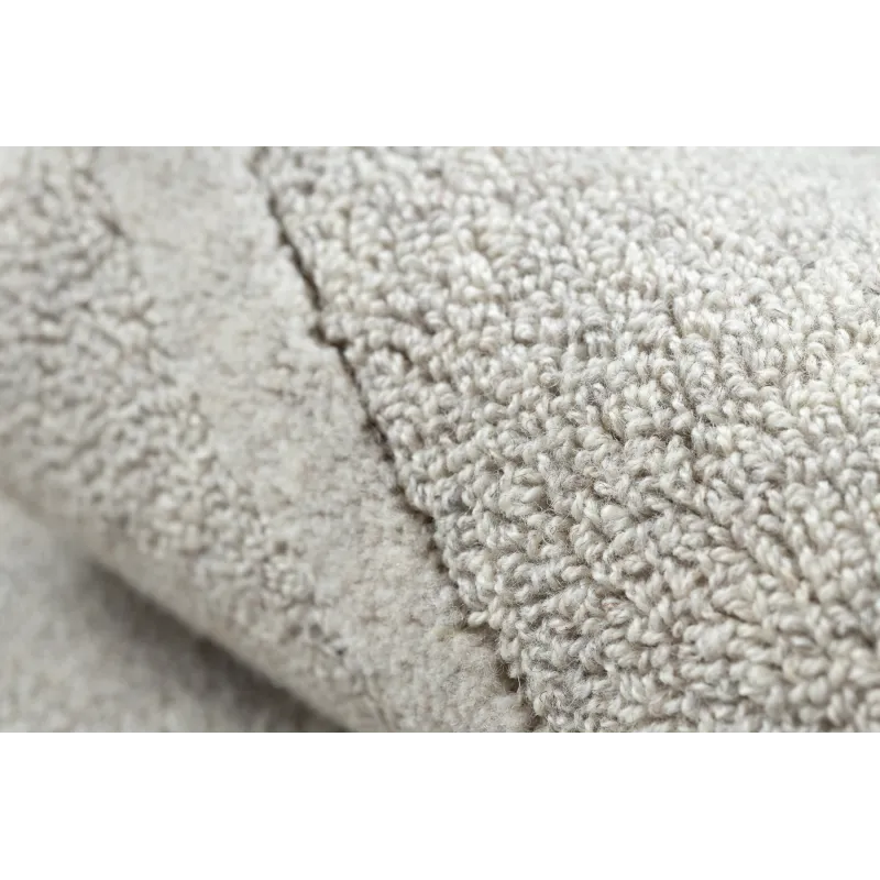 Teppich FLUX 461.3.AE121 Wollmischung OSTA - Geometrisch, strukturell, Loftstil Beige / Grau