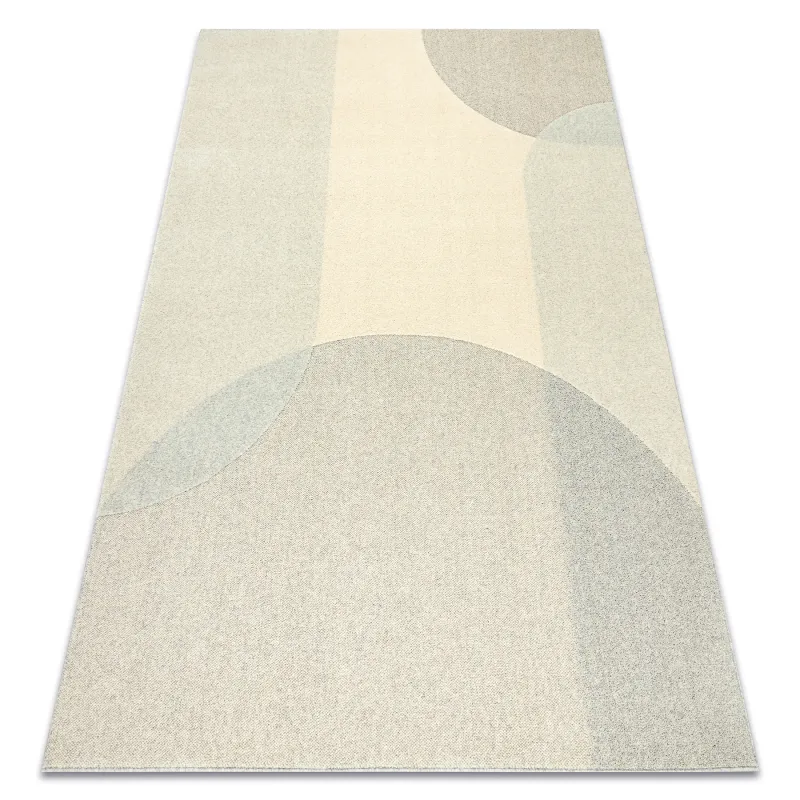 Teppich FLUX 461.7.AE120 Wollmischung OSTA - Geometrisch, strukturell, Loftstil Beige / Grau