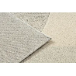 Teppich FLUX 461.7.AE120 Wollmischung OSTA - Geometrisch, strukturell, Loftstil Beige / Grau